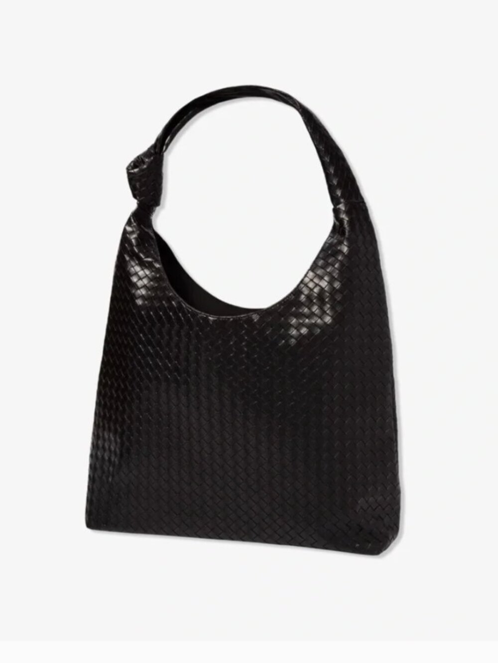 NWT Black Woven Tote Bag Oversized Shoulder Bag Quiet Luxury Everyday Tote